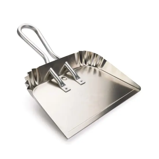 Amaroq Aluminum Stays-Flat Dustpan Lightweight Rust-Proof Aluminum Large 16" Wide {3}