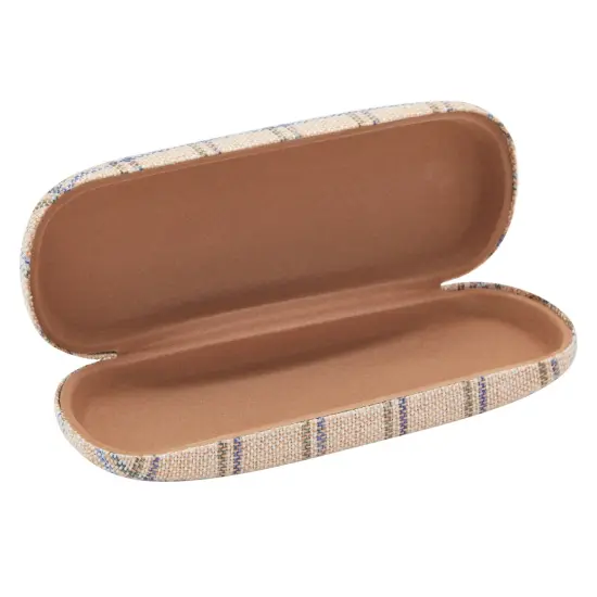 Hard Shell Sunglasses Case for Women, Eyeglass and Eyewear Holders in 4 Plaid Designs (4 Pack) Multicolor {7}