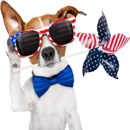 50 Pieces Patriotic Pinwheels, Red White and Blue Windmills Patriotic Windmills Necessary Windmill Decorations {4}