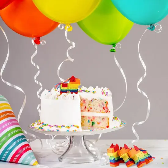 Mini Donkey Pinatas 3 Pcs 3 x 3 x 0.8 Inches Rainbow Cinco De Mayo Pinata Little Donkey Decorations for Party Supplies Baby Shower Birthday Centerpieces Desktop Decoration {5}