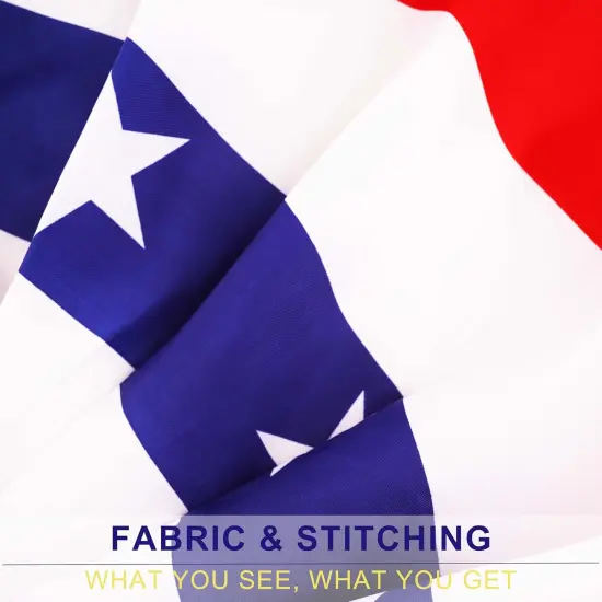 3x6 FT American Pleated Fan Flag - 2 Pack | Durable Polyester 210D USA Bunting Flags | Patriotic Fourth of July USA Banners, Vibrant Patriotic Design, Fade-Resistant, US Half Fan Bunting Flag Decoration {2}