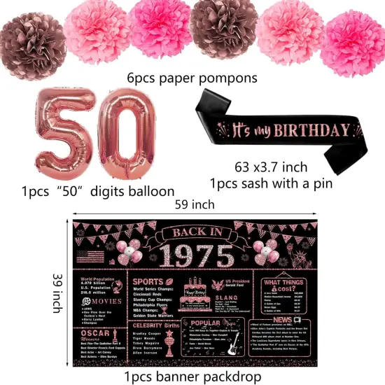 22pcs Birthday Decorations for Women {3}