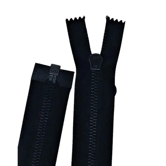 Zipper 6MM Gun Metal Finish Open Bottom Separating {5}