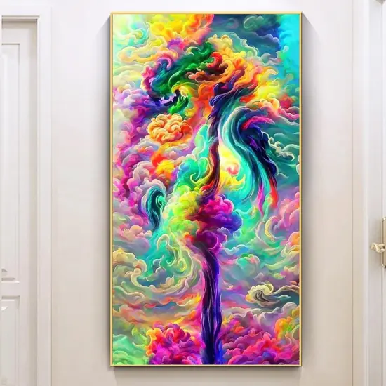 Abstract Large Diamond Painting Kits for Adults (27.6 x 15.7 inch), 5D Diamond Art Full Round Drill DIY Embroidery Pictures Arts Paint by Number Kits for Home Wall Decor {4}