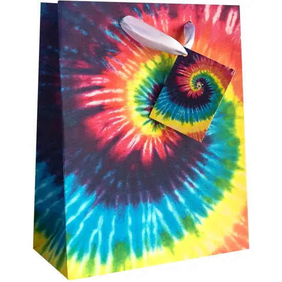 Pack/6: Tie-Dye Gift Bag - 8 x 4 x 10" {1}