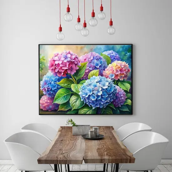 Diamond Painting Kits for Adults, Hydrangea Flowers 5D Diamond Art Kits for Beginner DIY Full Drill Diamond Dots Crystal Craft Kits for Home Wall Decor Gifts 12x16 Inch {2}