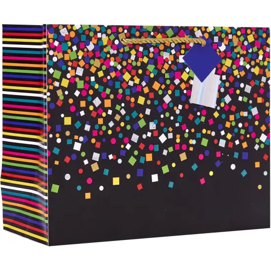 Pack/6: Party Popper Gift Bag - 7-1/2 x 3 x 6" {1}