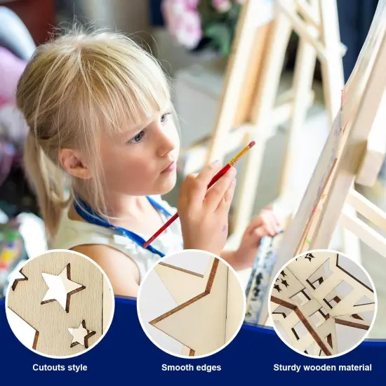 DIY 3D 4th of July Stars Wood Crafts {4}