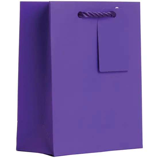 Pack/6: Matte Purple Gift Bag - 6 x 3 x 7-1/2" {1}