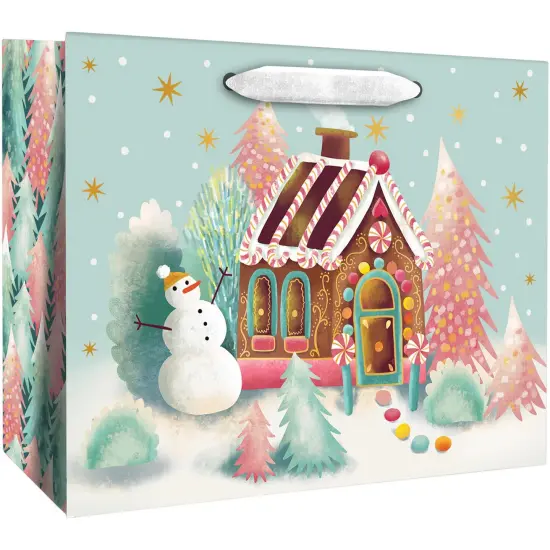 Pack/6: Gingerbread Dreams Gift Bag - 5 x 2 x 4" {1}