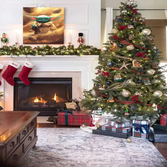 Paint by Numbers for Adults Beginner Kids Baby Yoda Star Wars, DIY Adult Paint by Number Kits on Canvas No Framed,Acrylic Painting with 3 Brushes Easy Crafts Hobby for Women Oil Painting Kit {3}