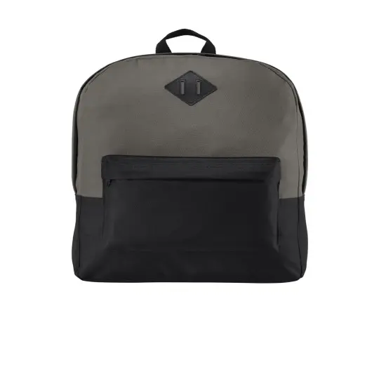 Port Authority&reg; Retro Backpack Hthr Grey/Blk {4}
