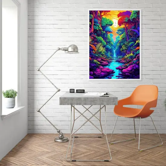 Diamond Painting Kits for Adults, Abstract Scenery Round Gem Art for Gift Wall Decor (12x16Inch) {4}
