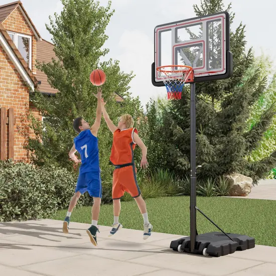 Portable Adjustable Basketball Hoop &ndash; 7.4-10ft Height {2}