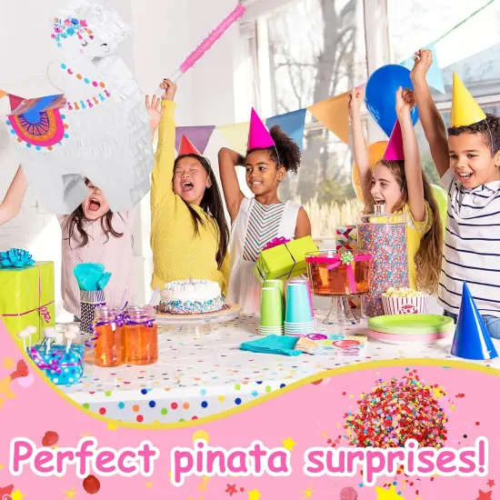 Llama Pi&ntilde;ata Fiesta for Mexican Fiesta Party Supplies, Large Llama Pi&ntilde;ata Includes Pi&ntilde;ata Stick and Blindfold, Confetti for Kids Birthday Celebrations, Mexican Themed Party, 16 x 12 x 3 Inch {4}