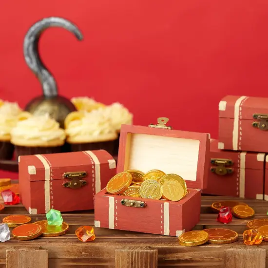 12 Pack Unfinished Wooden Boxes for Crafts {2}