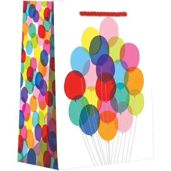 Pack/6: Bunch of Balloons Gift Bag - 4 x 2 x 5" {1}