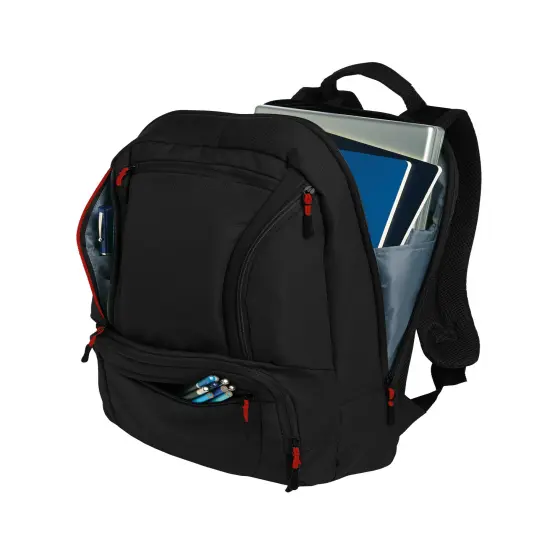 Port Authority&reg; Cyber Backpack Dk Char/Royal {7}
