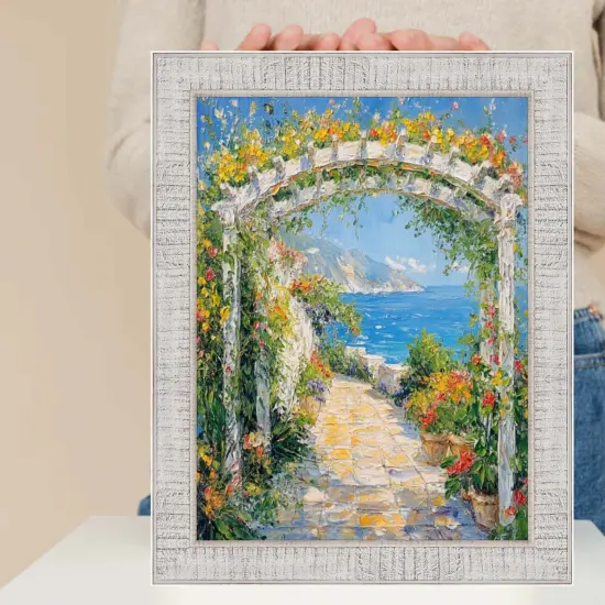 Rustic Wood White Wash Picture Frame 18x18 frame {2}