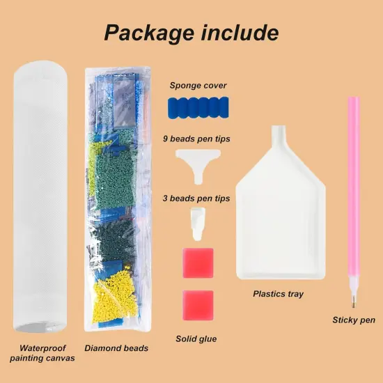 Diamond Painting Kits for Adults, 5D DIY Diamond Art Kits for Beginners, Full Drill Diamond Painting Kits for Home Wall Decor, Desert Cactus Flowers, 12x16 Inch {5}