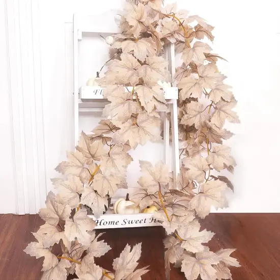 6 FT Fall Garland Maples Leaves {4}