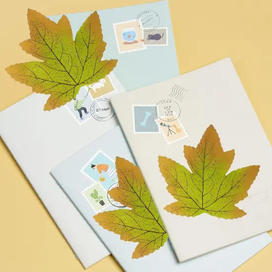 100Pcs Simulated Maple Leaf {5}