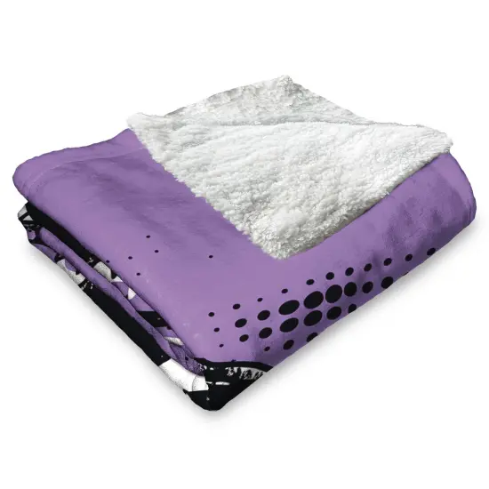 Warner Brothers Beetlejuice Silk Touch Sherpa Throw Blanket I Hate Sandworms {4}