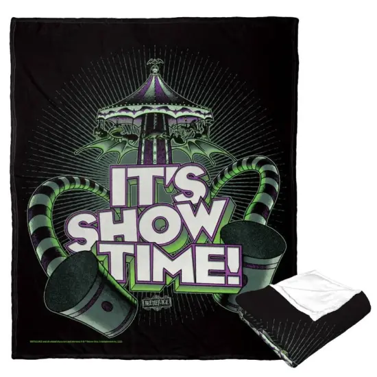 Warner Brothers Beetlejuice Silk Touch Throw Blanket Showtime {2}