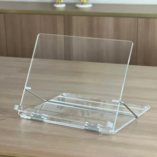 Exquisite Lucite Collapsible Tabletop Stand By Kinor Decor {2}