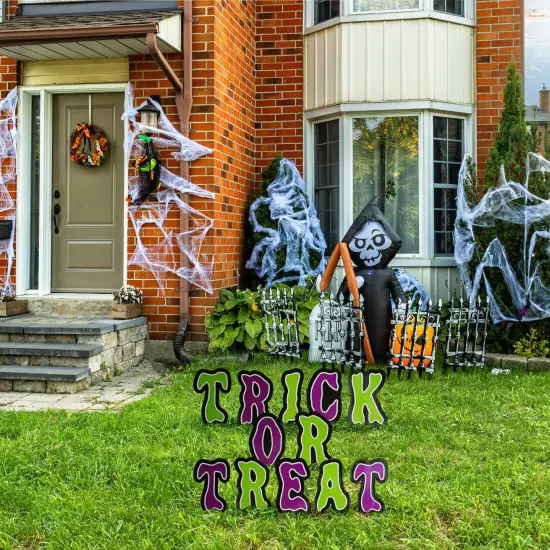 Trick Or Treat 15.75 Inch Letters Halloween Yard Sign {5}