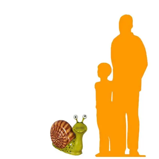 Comic Male Snail Over Sized Statue {2}