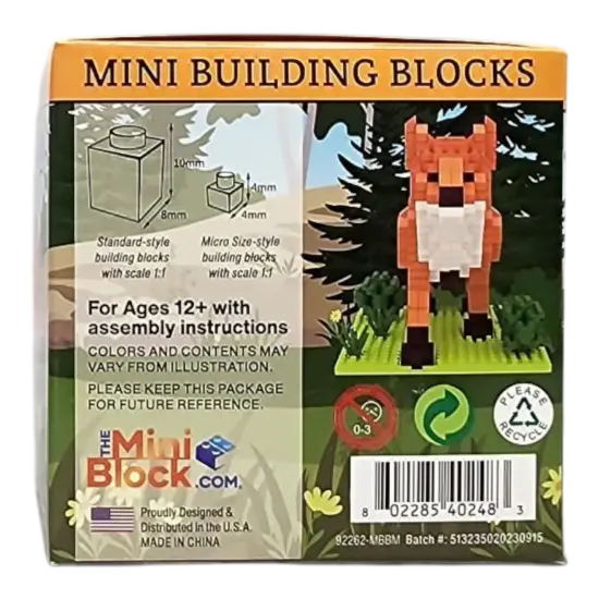 Mini Building Blocks - Red Fox {3}