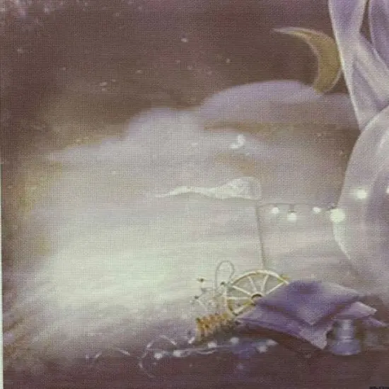 Celestial Dream Designer Printed AIDA Fabric. Canvas for embroidery with an applied backgroundKF-1329A {1}