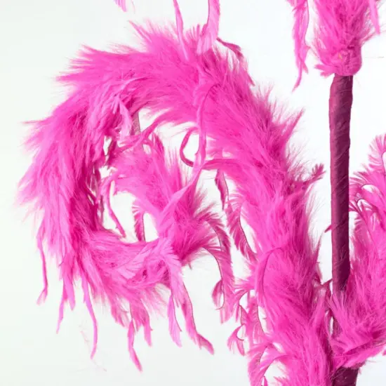 28" Furry Spiral Fuzzy Spray: Hot Pink {2}