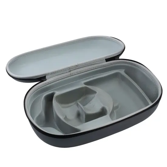 Insten Carrying Case For Oculus Quest 2 VR Gaming Headset, Fits Elite Strap, Touch Controllers Accessories Protective EVA Hard Shell Travel Bag, Gray Grey {3}