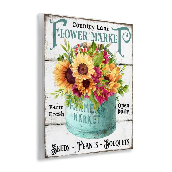 Stupell Industries Country Lane Flower Market Wall Plaque Art Design by Creatif Belle {3}
