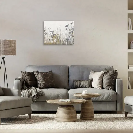 Stupell Industries Grey Flower Silhouettes Canvas Wall Art Design by Design Fabrikken {2}