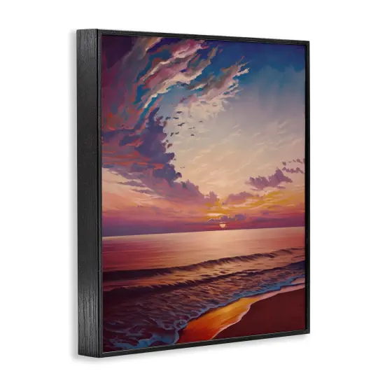 Stupell Industries Fabulous Sunset at Beach Framed Giclee Wall Art Design by Svetlana Aleynikova {3}