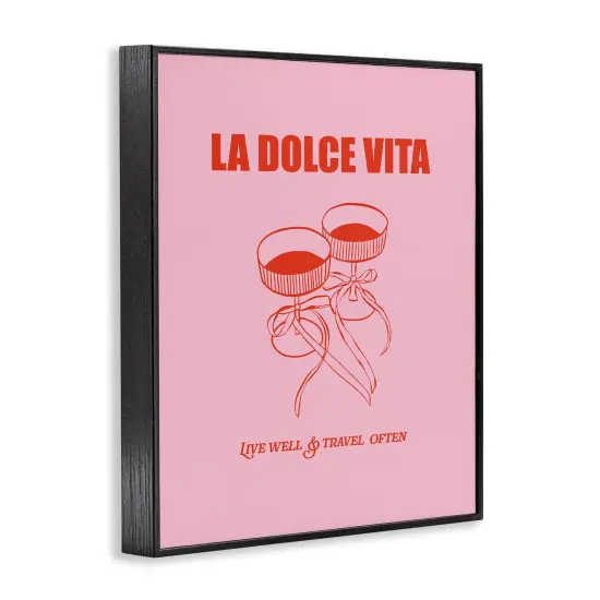 Stupell Industries Live Well & Travel Often Framed Giclee Wall Art Design by House of Lulu {3}