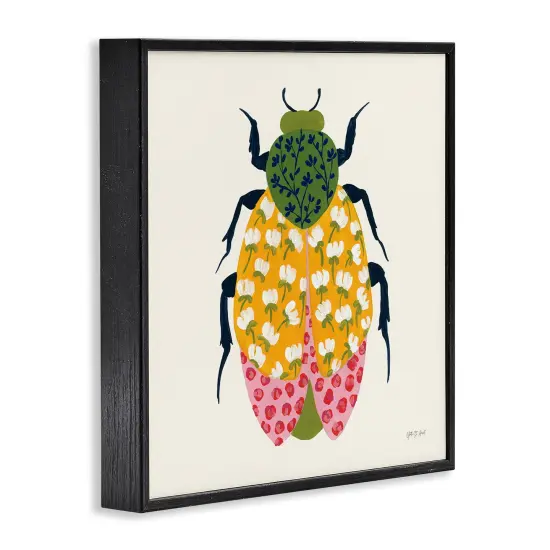Stupell Industries Mixed Blooms Beetle Framed Giclee Wall Art Design by Yvette St. Amant {9}