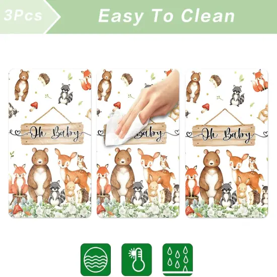 3pcs Woodland Animals Tablecloth {3}