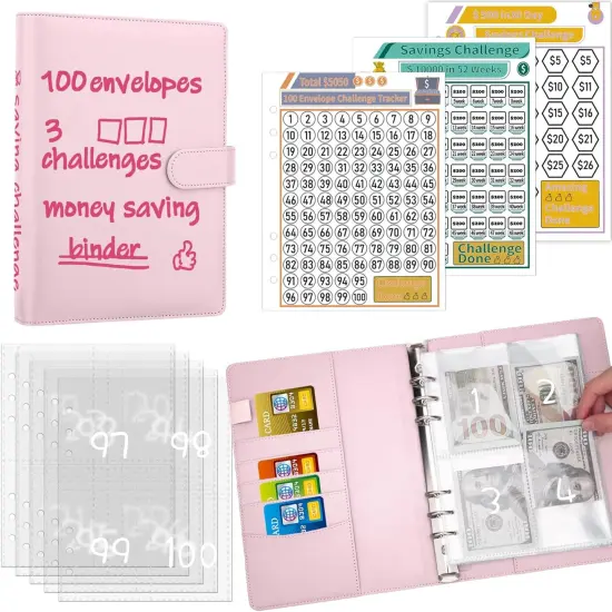 100 Envelopes Money Saving Challenge Binder {1}