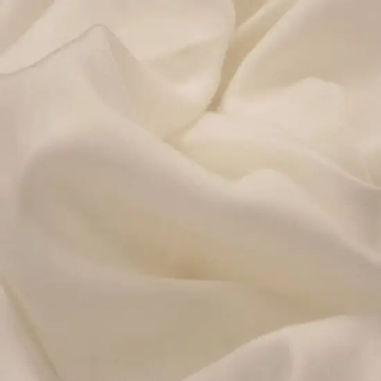 1 Yard Rayon Challis PFP White Woven Fabric, 56/57&Prime; Wide 100% Rayon {3}