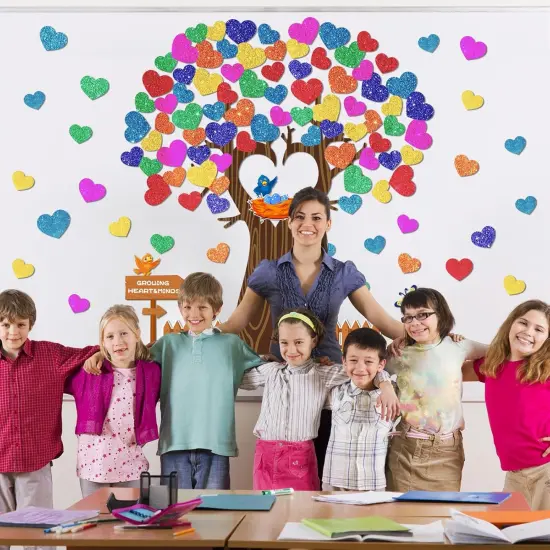 Classroom Tree Bulletin Board Decorations Set Swaying Heart Tree {5}