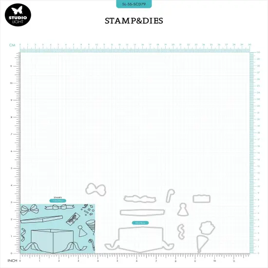 Studio Light Sweet Stories Stamp & Die Set-Nr. 79, Party Time {4}