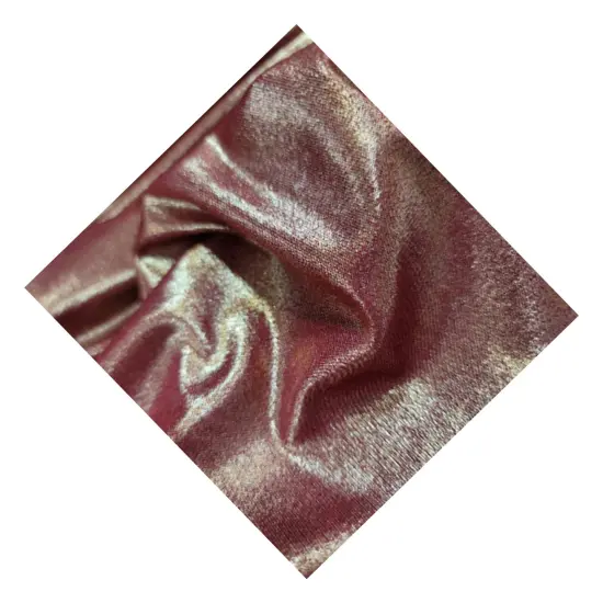 Burgundy Spandex Gold Sparkly Shimmer Stretch Fabric {4}