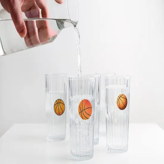 500 Pieces Basketball Party Decorations Labels Roll Stickers - Basketball Sport Party Supplies Decor Favors Jar Containers Letter DIY Sticker Labels Decals {4}