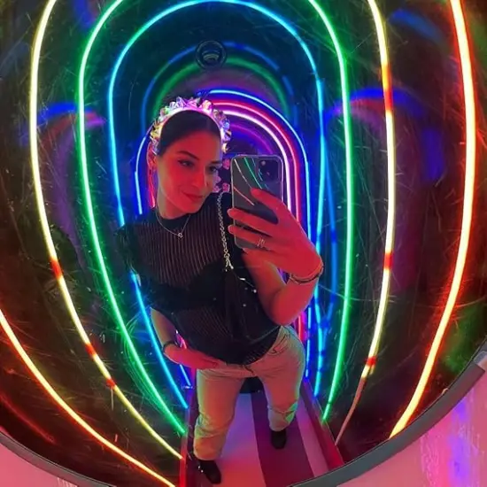 1PCS Light Up Headbands LED Flash Glowing Hair Band Laser Hair Hoop Tiara Luminous Headbands Party Costume Hair Accessories for Women and Girls {2}