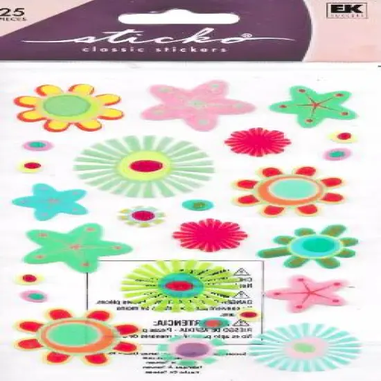 Sticko Flower Beauty Glitter Stickers {1}