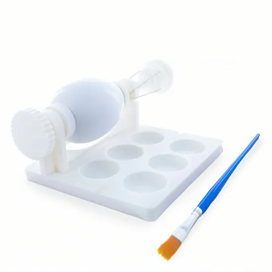 Kids Mini Plastic Craft Lathe with Brush for Decorating Eggs {7}